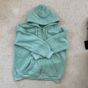 Oversized.  Cozy warm hoodie!  Very soft and thick!!